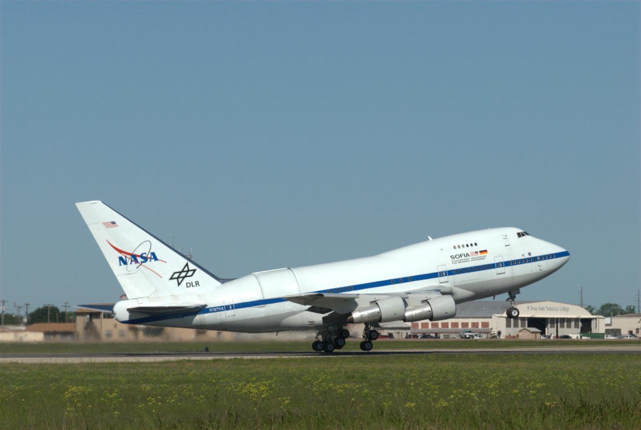 SOFIA: 1st shakedown flight out of WACO, TX