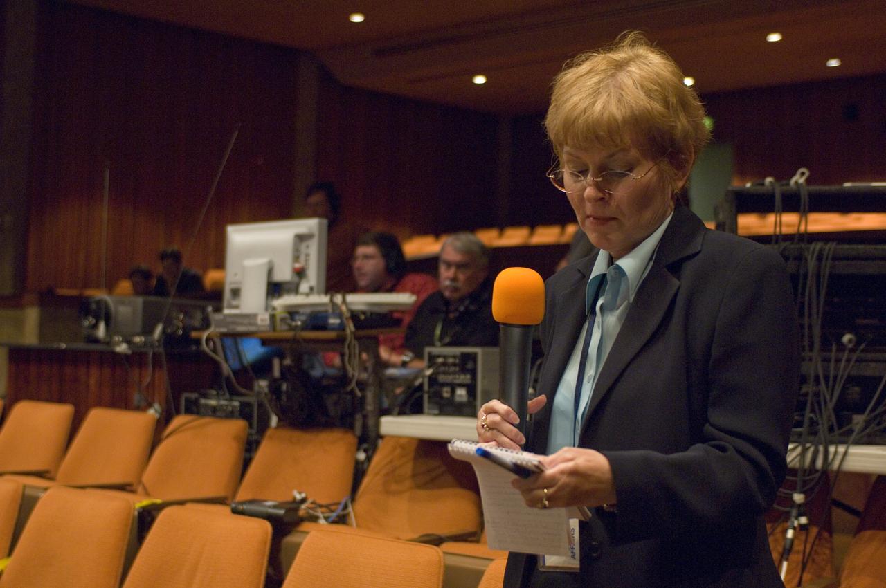 NASA Officials gather at Ames Research Center to discuss Spaceship development progress. Constellation is developing the Orion spacecraft and Ares rockets to support an American return to the moon by 2020.  (with Ruth Marlaire)