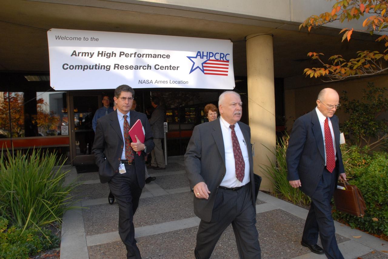 Army visits NASA (opening) Army Supercomputing Facitlity
