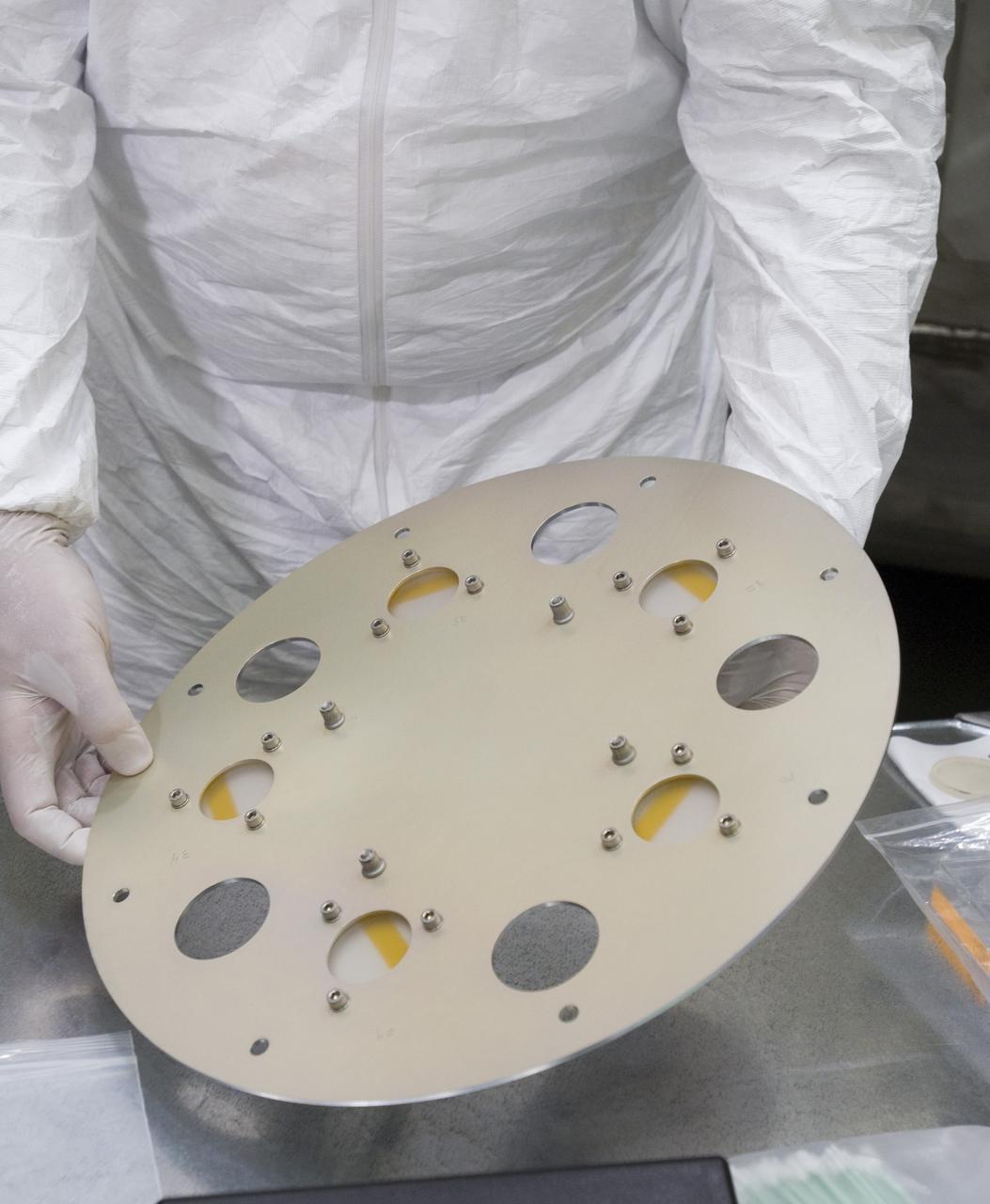SOFIA (Stratospheric Observatory for Infrared Astronomy) primary mirror being coated in the Ames N-211 Vacuum Chamber.