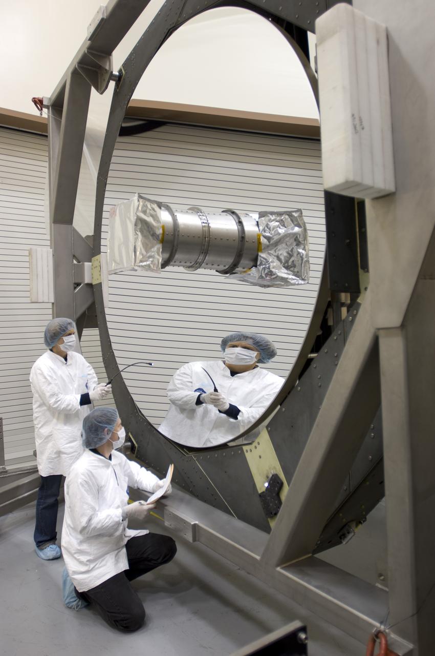 SOFIA (Stratospheric Observatory for Infrared Astromony)  primary mirror coating completed at the Ames Vacuum Chamber in N-211.