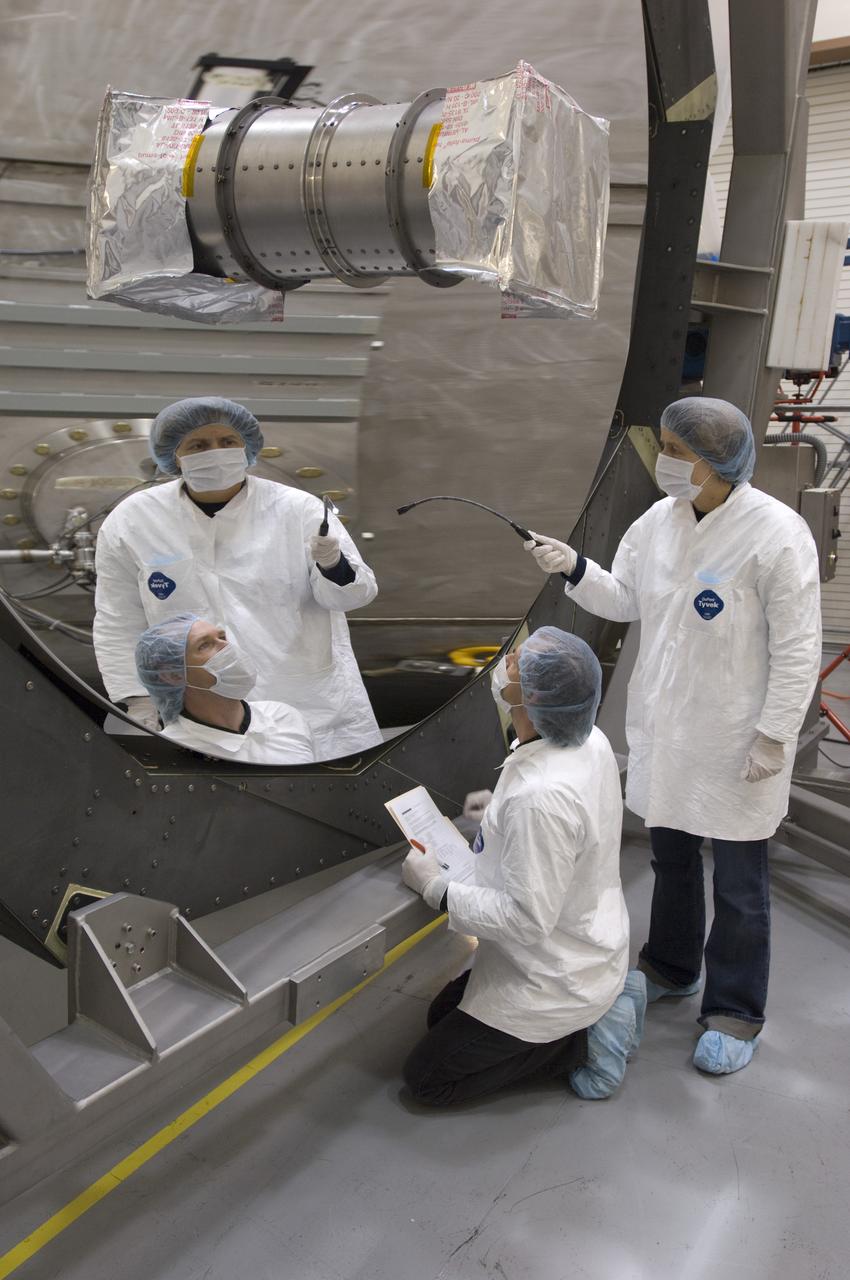 SOFIA (Stratospheric Observatory for Infrared Astromony)  primary mirror coating completed at the Ames Vacuum Chamber in N-211.