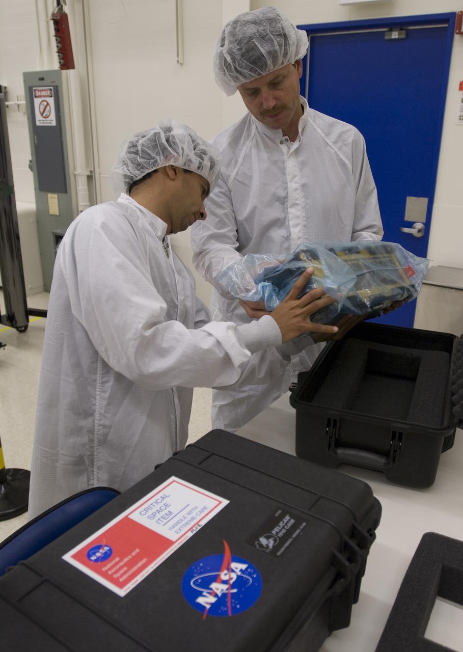 PreSat (satellite) in N-240 high bay packing for shipment