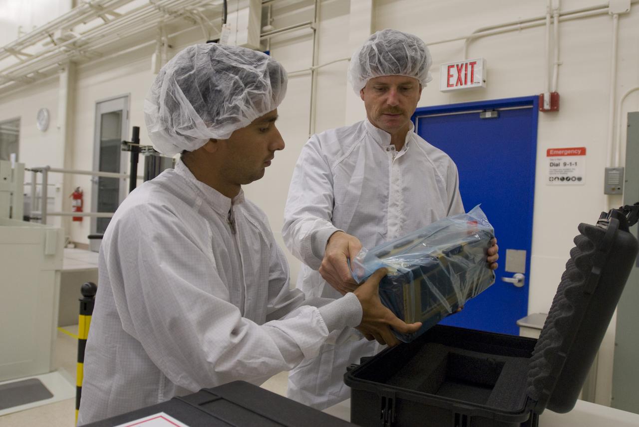 PreSat (satellite) in N-240 high bay packing for shipment