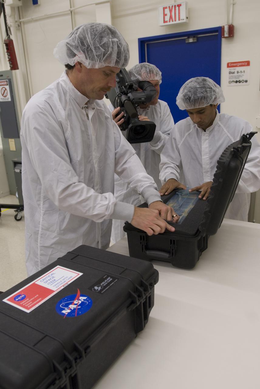 PreSat (satellite) in N-240 high bay packing for shipment