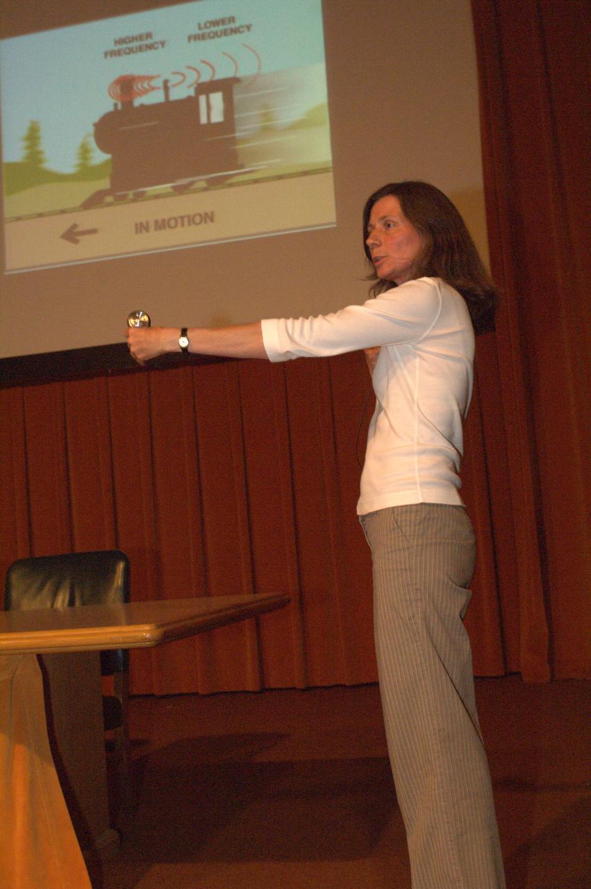 Professor Patricia Burchat, Chair of the Physics Department at Stanford University presents a Director's Colloquium entitled 'The Dark Side of the Universe'.  A video of the presentation is currently available at the NASA Ames Library.