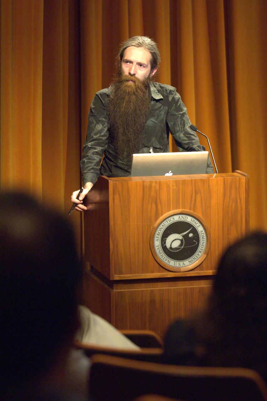 Dr Aubrey de Grey presents a Director's Colloquium to the NASA Ames Research Center staff entitled 'Prospects for defeating aging altogether' Dr. de Grey is a British bomedical gerontologist educated at Cambridge University in the UK. A video of the presentation is currently available at the NASA Ames Library.