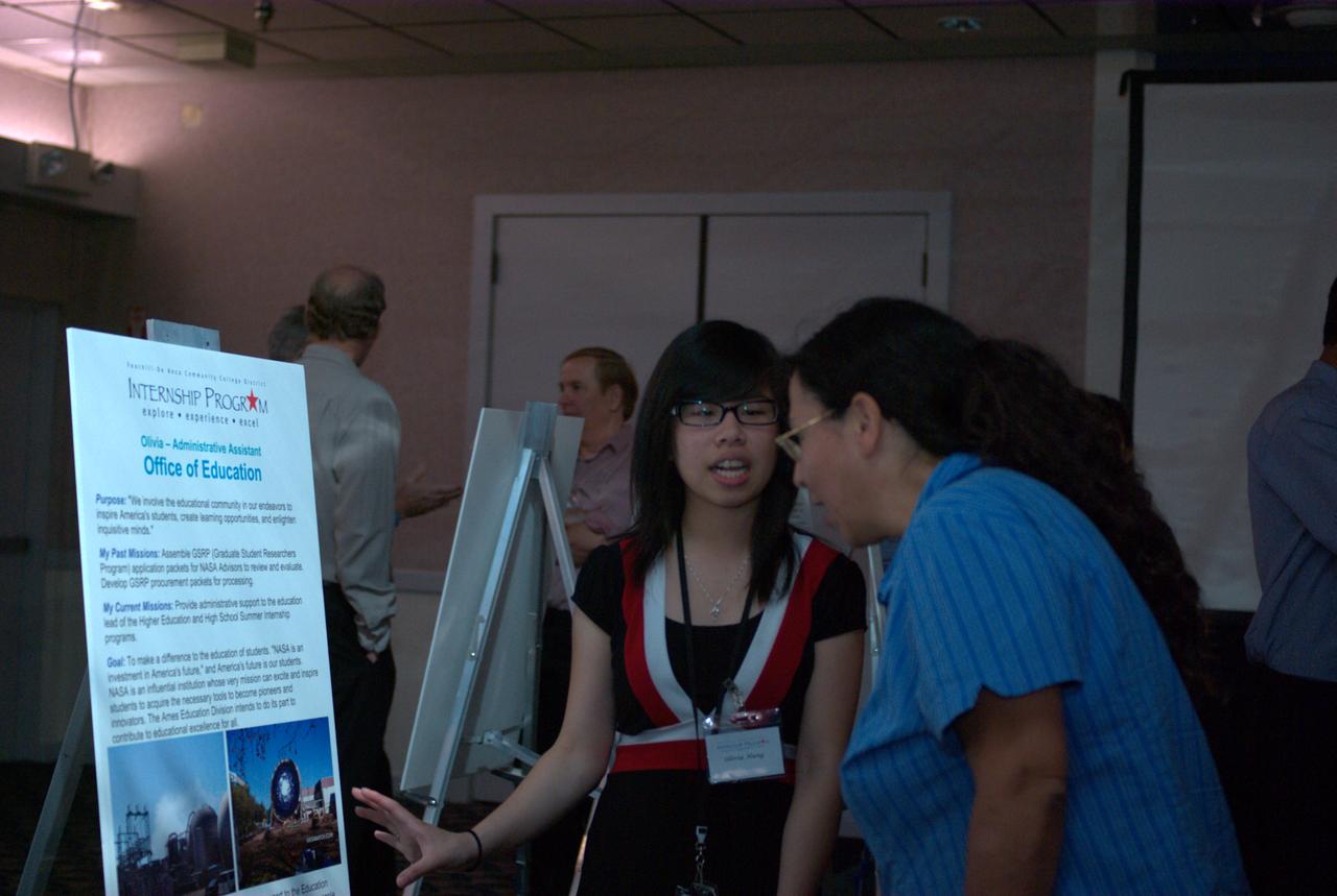 Foothill-DeAnza Community College Dstrict Internship Program poster Session  NOTE: Photo taken by Summer Photo Intern Nick Tran.