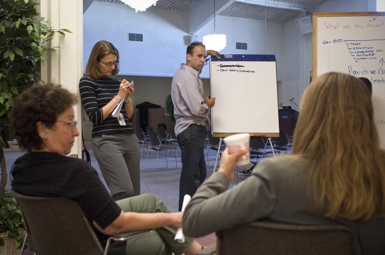 OpenAmes - OpenForum (to build creative ideas in workforce integration (contractor and civil servant, Imporving communicaiton tools, and PR and Morale) meeting in Bldg 3