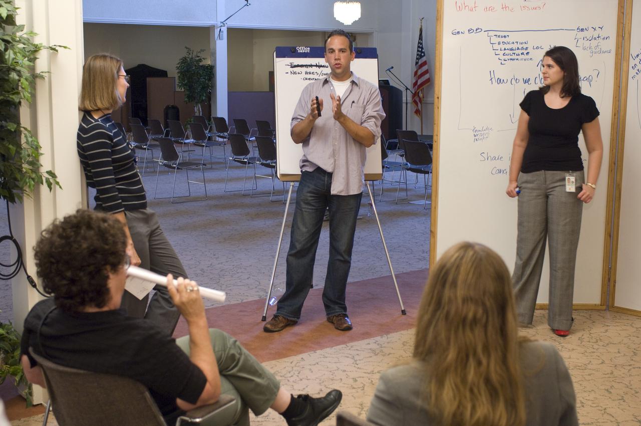 OpenAmes - OpenForum (to build creative ideas in workforce integration (contractor and civil servant, Imporving communicaiton tools, and PR and Morale) meeting in Bldg 3