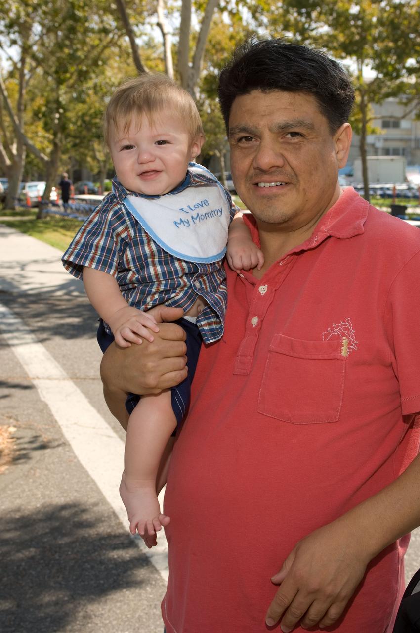 Ames Family Day Picnic in celebration of NASA's 50th Anniversary  Cesar Acosta and twin