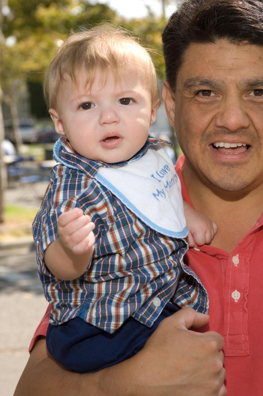 Ames Family Day Picnic in celebration of NASA's 50th Anniversary  Cesar Acosta and twin