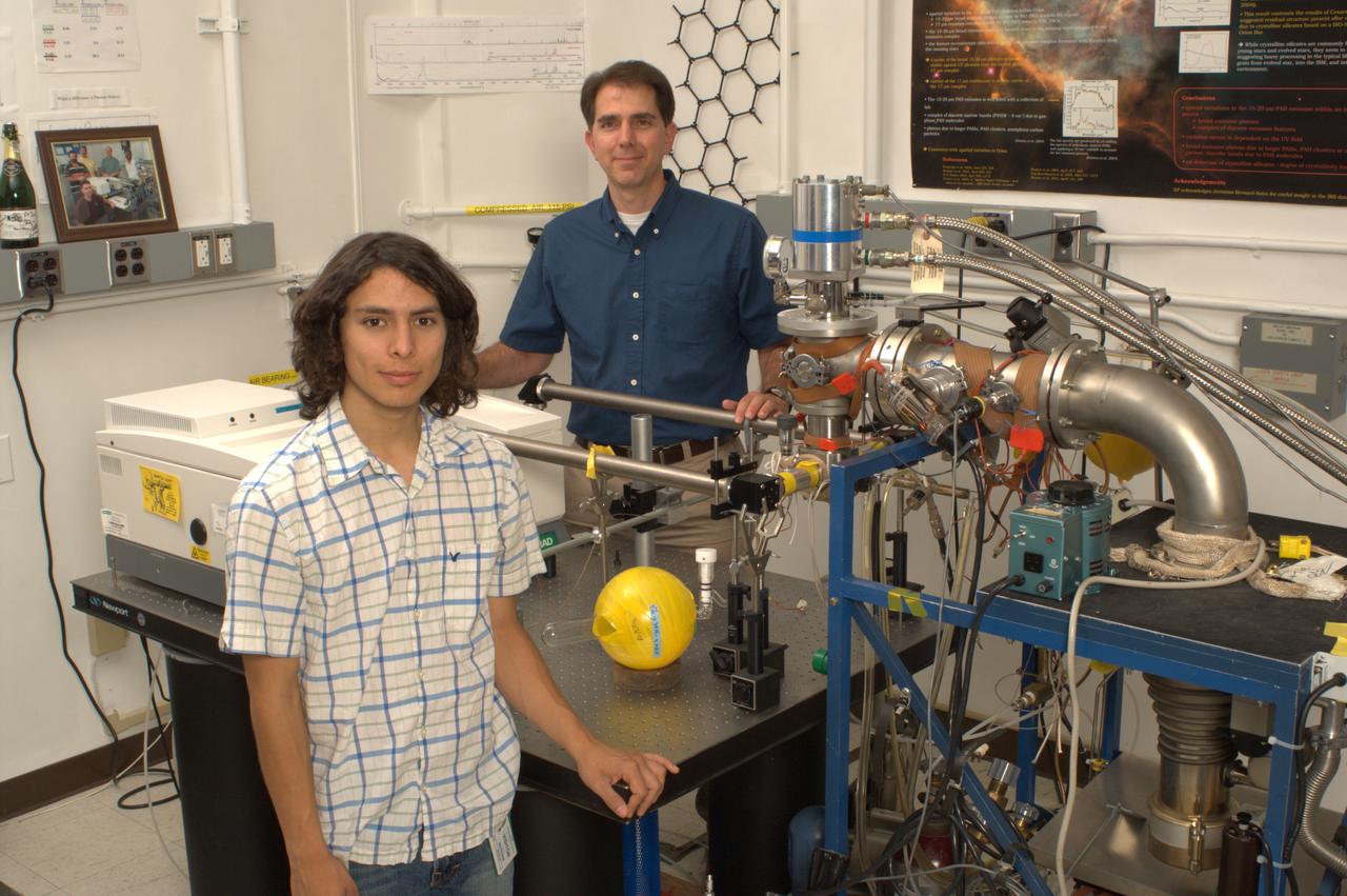 NASA Ames Astrophysics Branch (code-SSA), PAH IR Spectroscopy Lab with Andrew Mattioda and Manuel Olmedo (N-245 rm B-31)