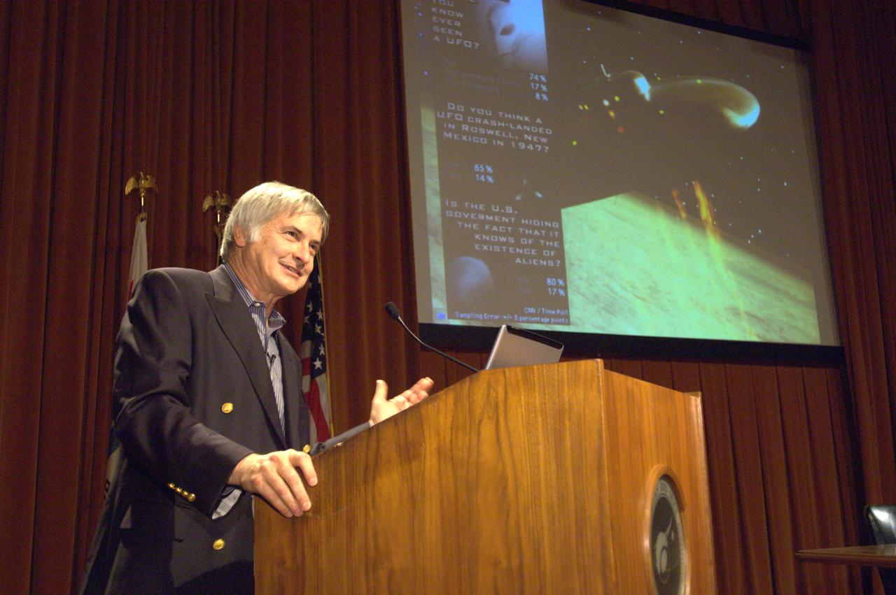 Dr. Seth Shostak, of the SETI Institute presents a Director's Colloquium at NASA Ames entitled 'When Will We Discover the Extraterrestrails?'