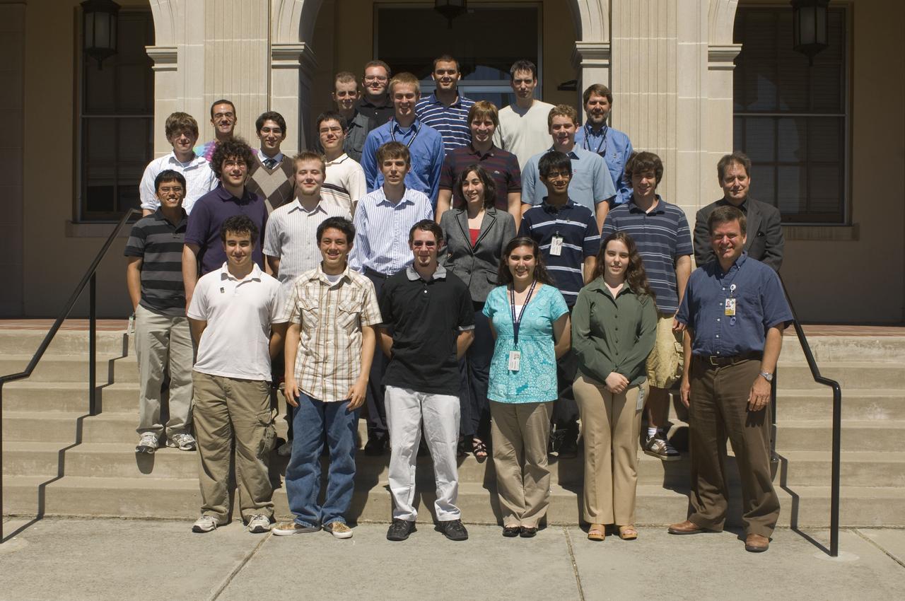 NASA Ames Robotics Academy Interns at the Lunar Science Institute (LSI) building 17  Interns: David Black, Michael Zwach, Guy Chriqui, Mark Mordarski Jr., Katy Levinson, Daniela Buchman, Scott Strutner, Patrick Crownover, Neil Bhateja, Michael Buchman, John Mueller, Michelle Grau, Ben Silver, Jacques Dolan, Alex Golec Windell Jones, Colin Wilson, Joe DeBlasio, Nick Hayes, Jordan Olive, William Shaw, Ames Education Dept., Mark Leon, Ames Robotics, Josh Weiner, jack Biesiadecki, Andrew Pilloud