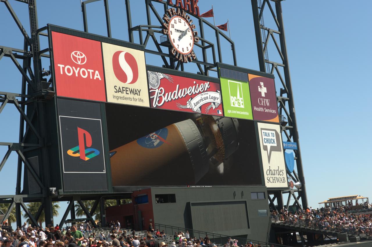 NASA Day at AT&T Park: NASA and the San Francisco Giants share a day to celebrate the 50 year anniversaries.