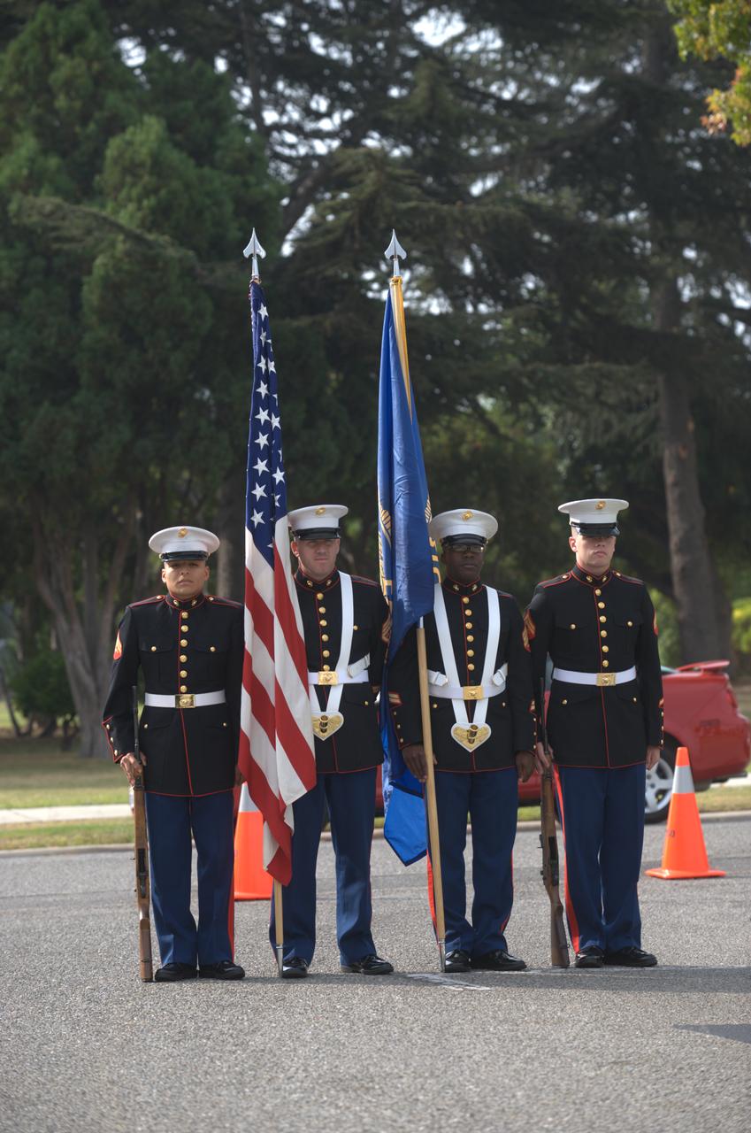 September 11th remembrance ceremony held in front of NASA Research Park Bldg-17 (Lunar Science Institute) hosted by the American Legion, Post 881, Moffett Field.