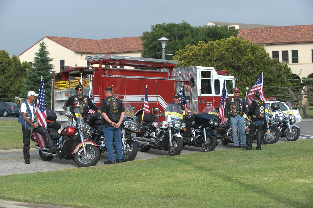 September 11th remembrance ceremony held in front of NASA Research Park Bldg-17 (Lunar Science Institute) hosted by the American Legion, Post 881, Moffett Field.
