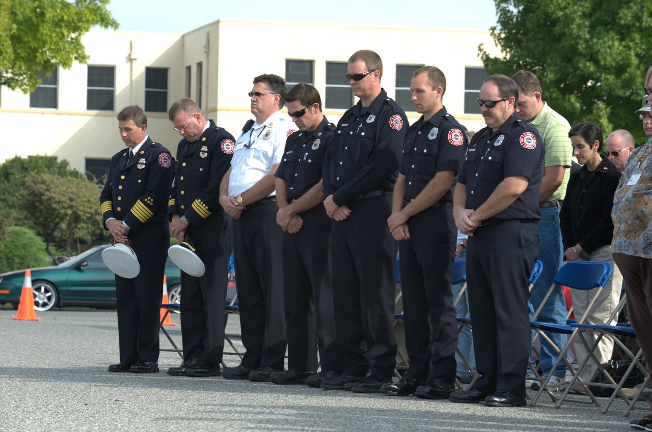 September 11th remembrance ceremony held in front of NASA Research Park Bldg-17 (Lunar Science Institute) hosted by the American Legion, Post 881, Moffett Field.