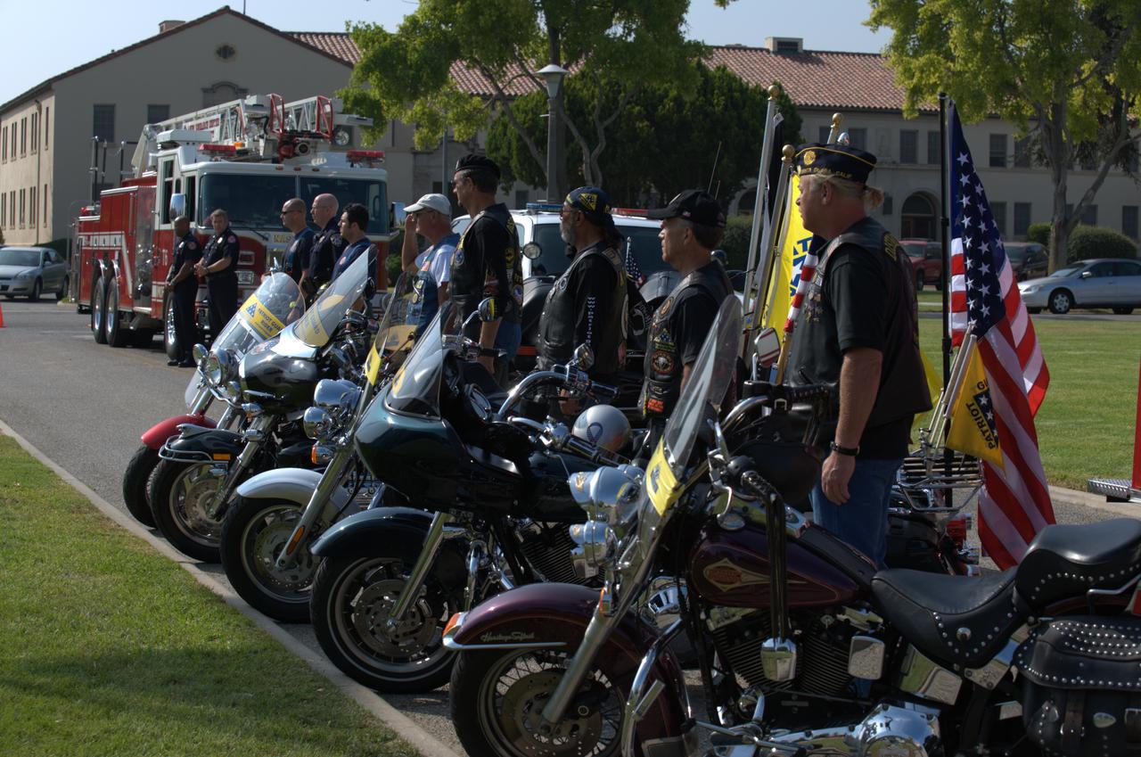 September 11th remembrance ceremony held in front of NASA Research Park Bldg-17 (Lunar Science Institute) hosted by the American Legion, Post 881, Moffett Field.