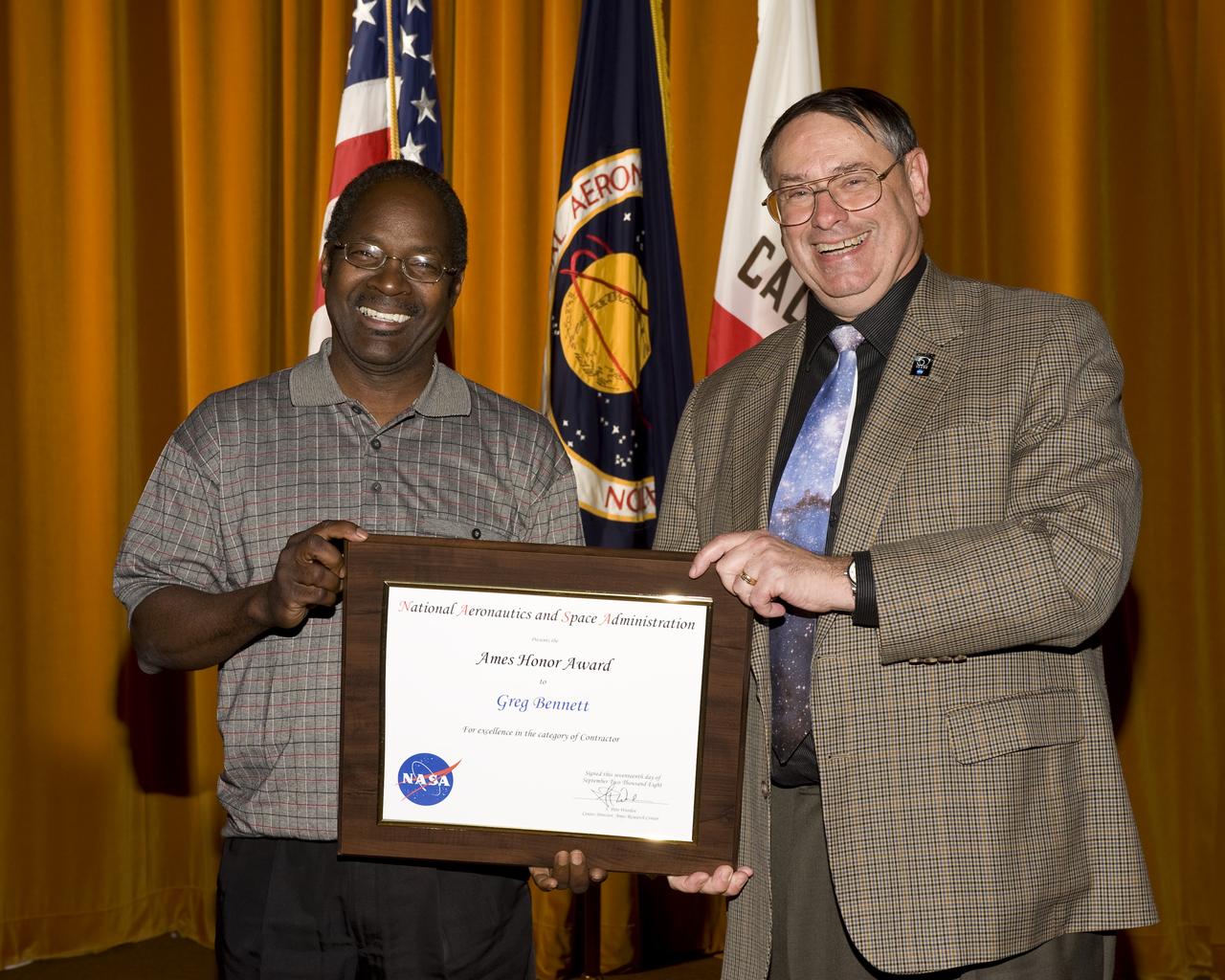 2008 Ames Honor Awards: Contractor Employee Greg Bennett, Tessada and Associates