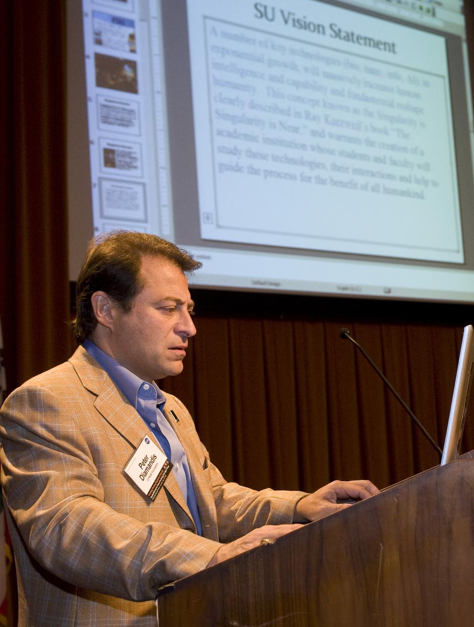 Singularity University First Meeting with Ames Center Director Pete Worden,