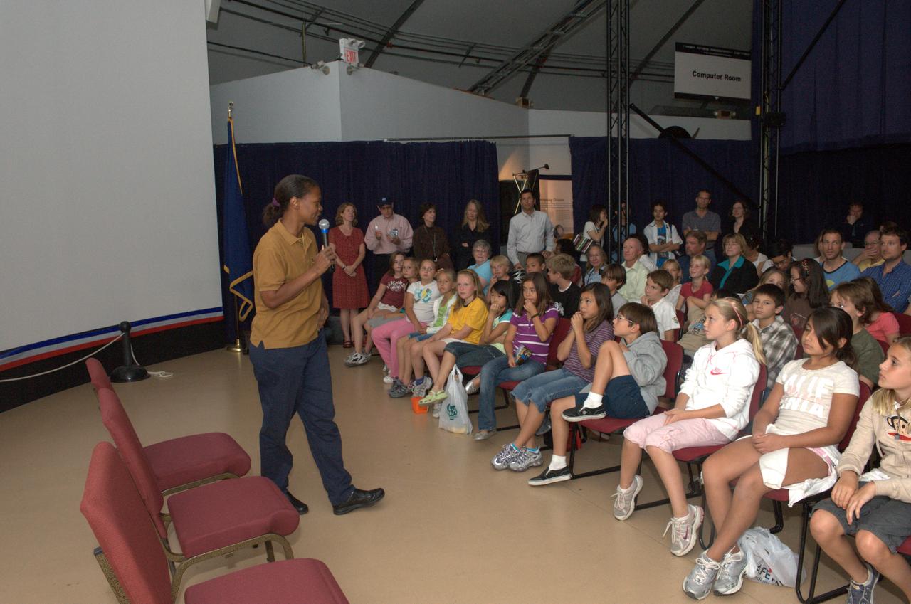 Tech Talk on Extreme Rovers: Unveiling the latest findings of Robotic Exploration of Extreme Environments shown in the Immersve Theater NASA Ames Exploration Center Blsg 943A. Introduction by NASA Astronaut Yvonne Cagle on assignment at Ames Research Center.