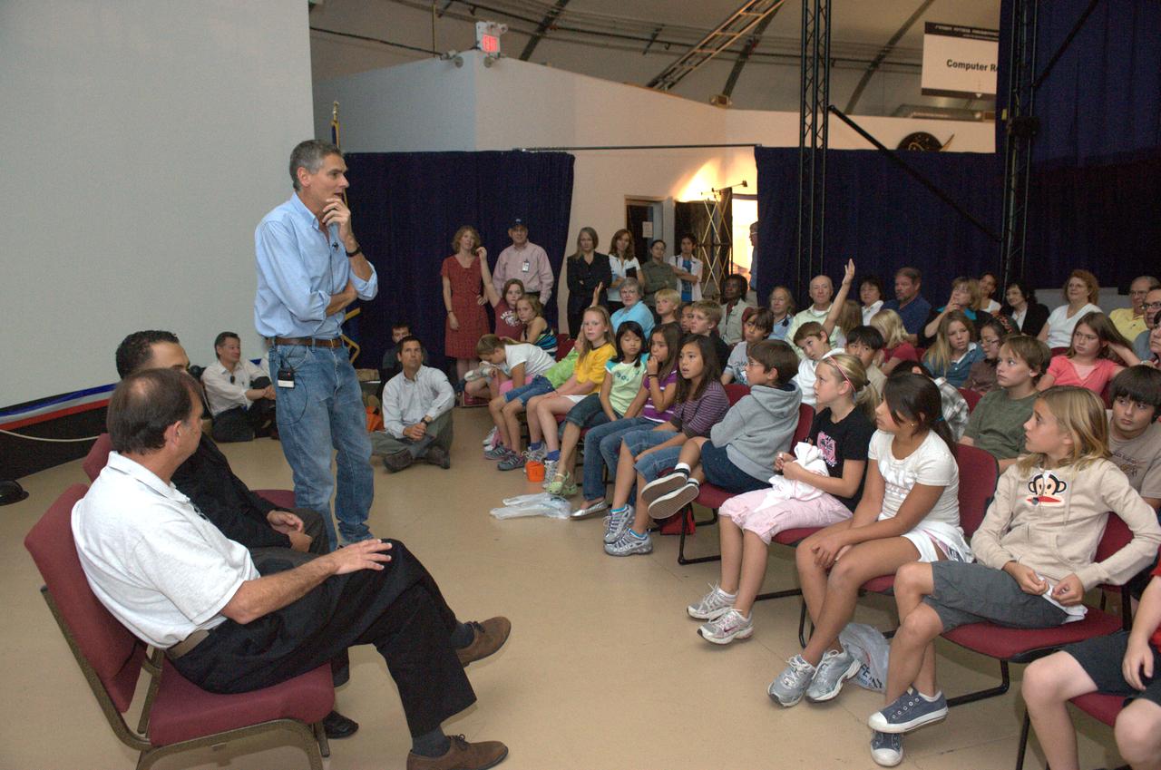 Tech Talk on Extreme Rovers: Unveiling the latest findings of Robotic Exploration of Extreme Environments shown in the Immersve Theater NASA Ames Exploration Center Bldg 943A  Dr Chris McKay of Ames offers open discussion about rovers in the exporation of Earth, the Moon and Mars.