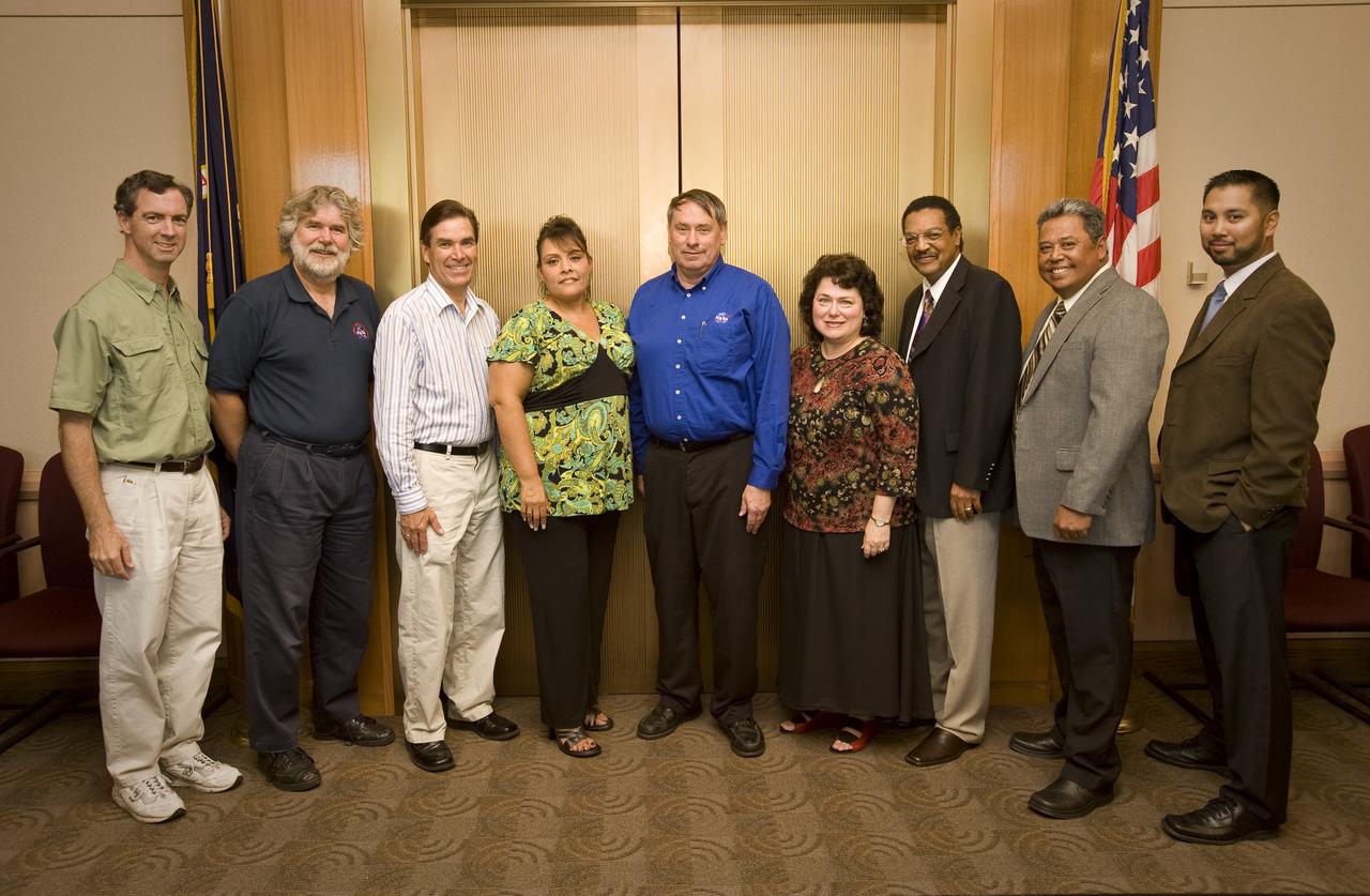 2008 Combined Federal Campaign (CFC) Team: (L-R)Don Durston, Jeff Cross, Paul Espinosa, Lupe Sanchez, Pete Worden, Miriam Glazer, Lew Braxton, Paul Pinaula, Gerald DePerio