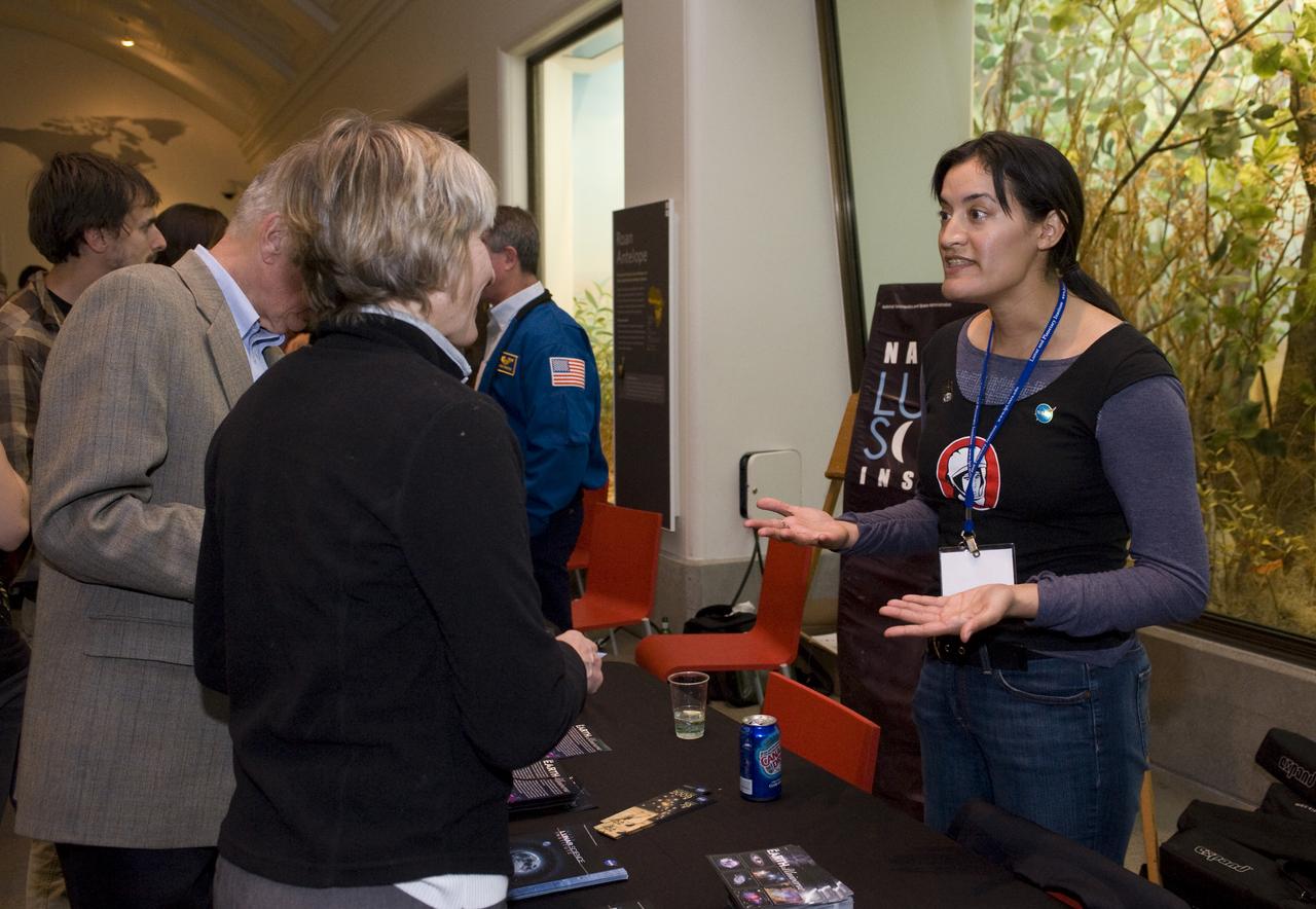 Yuri's Night 2009 held at the California Acaemy of Sciences in San Francisco, California Ames Education Branch Chief Christine Ivie.