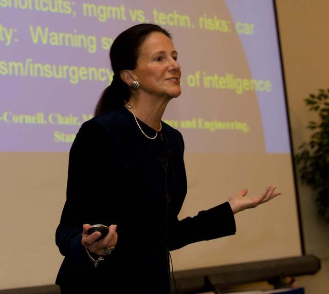Aeronautics Technical Seminar: Dr. Elisabeth Pate-Cornell, Burt and Deedee McMurtry professor and chair of the Department of Management Science and Engineering at Stanford University presents 'Lessons Learned in Applying Engineering Risk Analysis'.