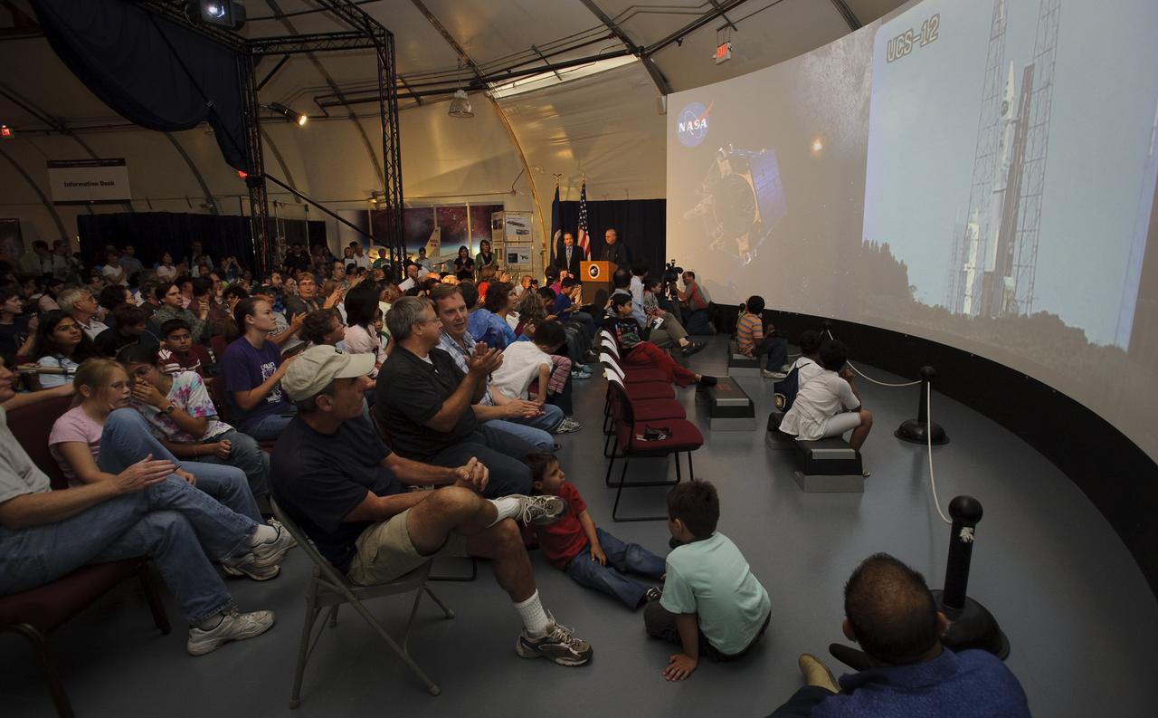 LCROSS launch public viewing event held at Ames Research Center, Moffett Field, CA