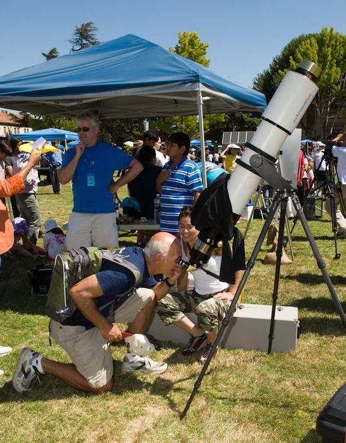 Moonfest: From Apollo to LCROSS and Beyond public event at NASA'S Ames Researc Center, Moffett Field, Calif. The day included scientific talks, model rocket launches on the flight line, musical performances, family-friendly activities and more.
