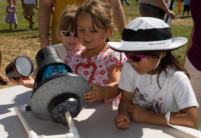 MoonFest: From Apollo to LCROSS and Beyond public event at NASA'S Ames Researc Center, Moffett Field, Calif. The day included scientific talks, model rocket launches on the flight line, musical performances, family-friendly activities and more.
