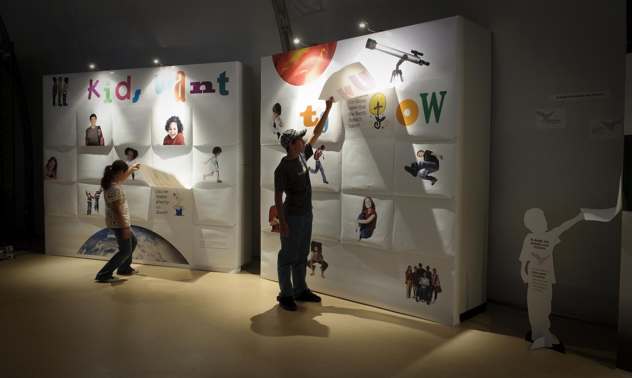 New summer of ISU exhibits at the NASA Ames Exploration Center )designed by Planners Collaborative, Inc.)