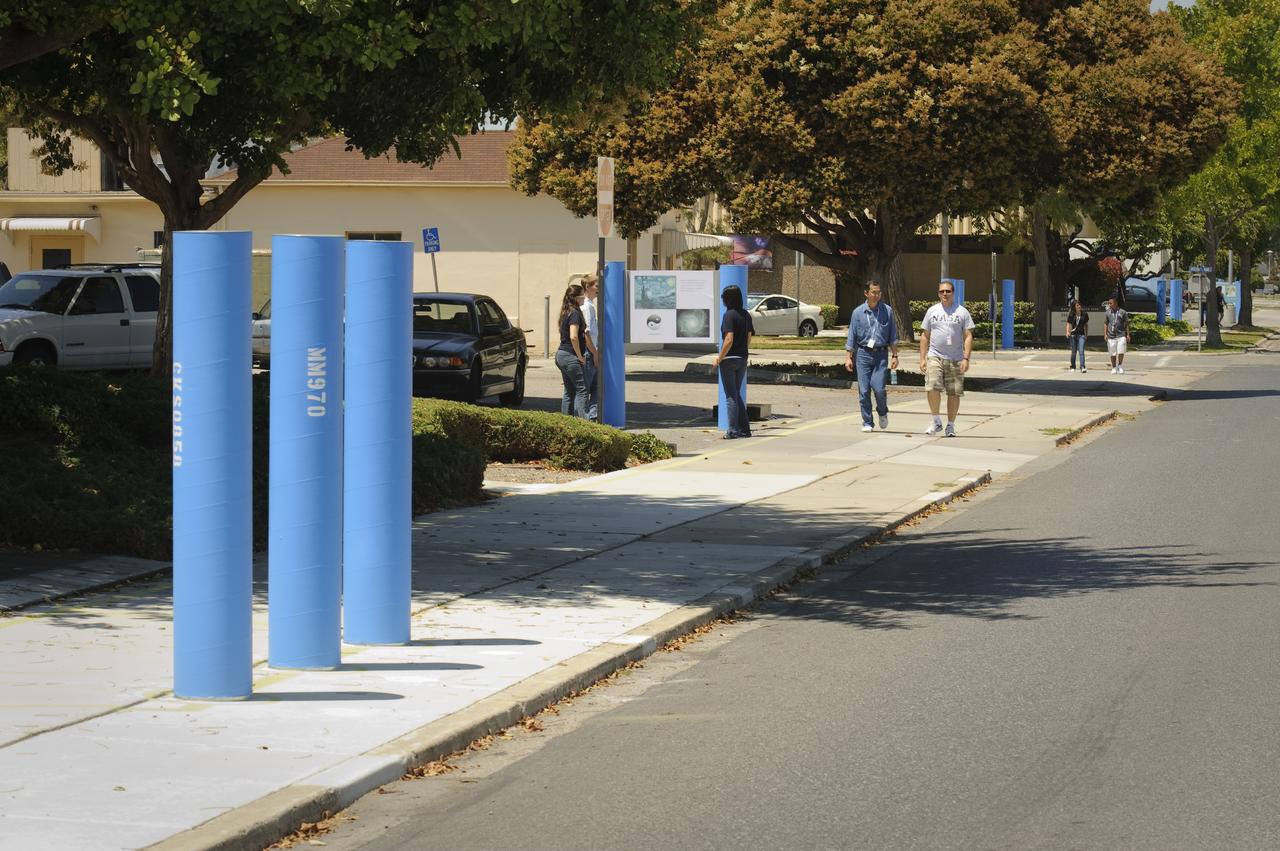 ISU Line of Questions (designed by Planners Collaborative, Inc./depicts a circuit board.) a visual for summer students to find their way around NASA Research Park and to the different venues