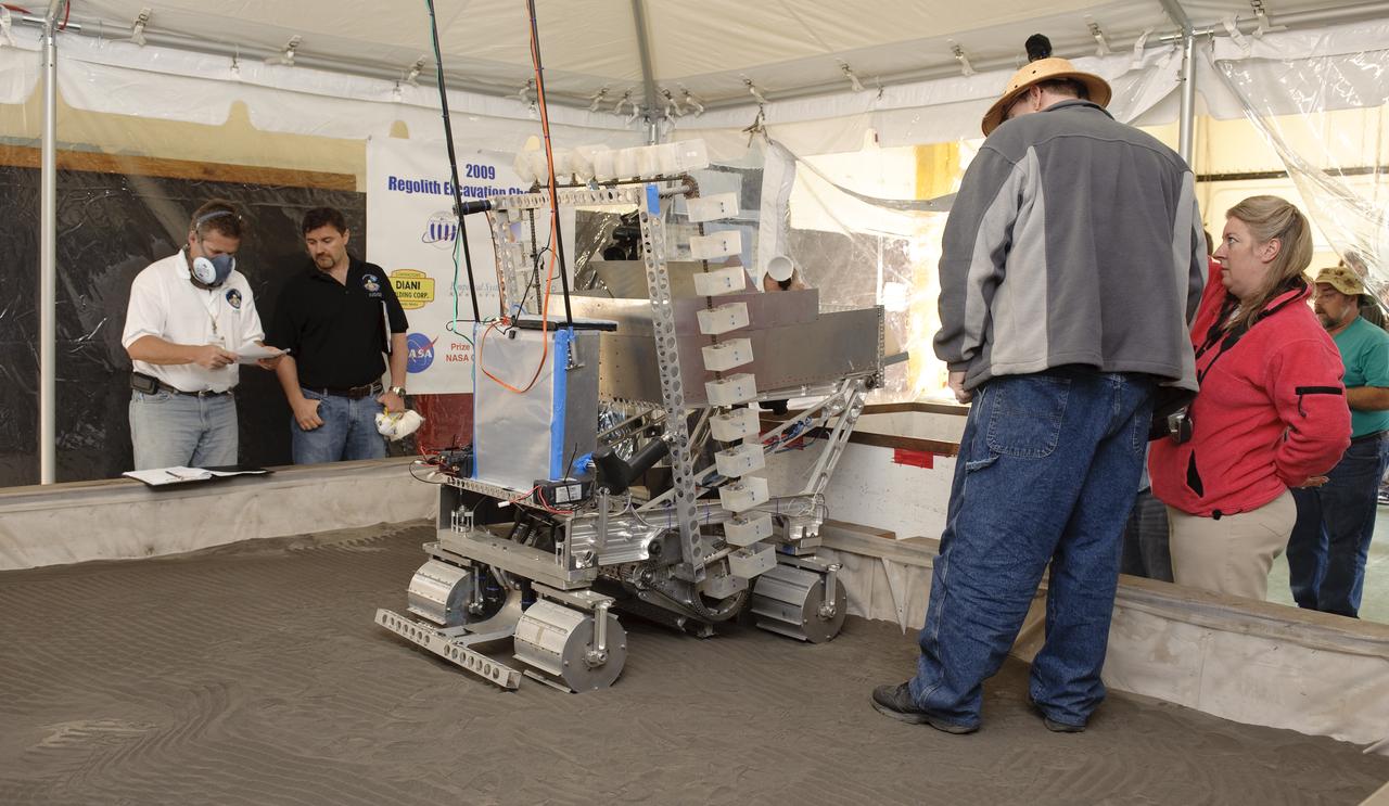 NASA Hosts National Lunar Robotics Excavation Competition '2009 Regolith Excavation Challenge At NASA's Ames Research Center Moffett Field, CA