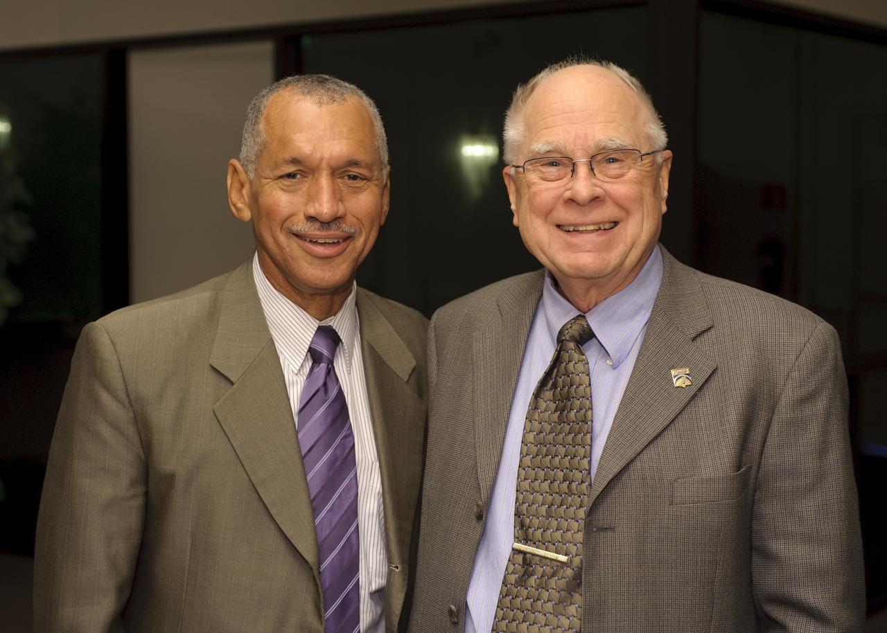 NASA Advisory Council Meeting at NASA Ames Research Center NRP Conference Center. Charlie Bolden, NASA Administrator (left) and William 'Bill' Borucki, Kepler PI