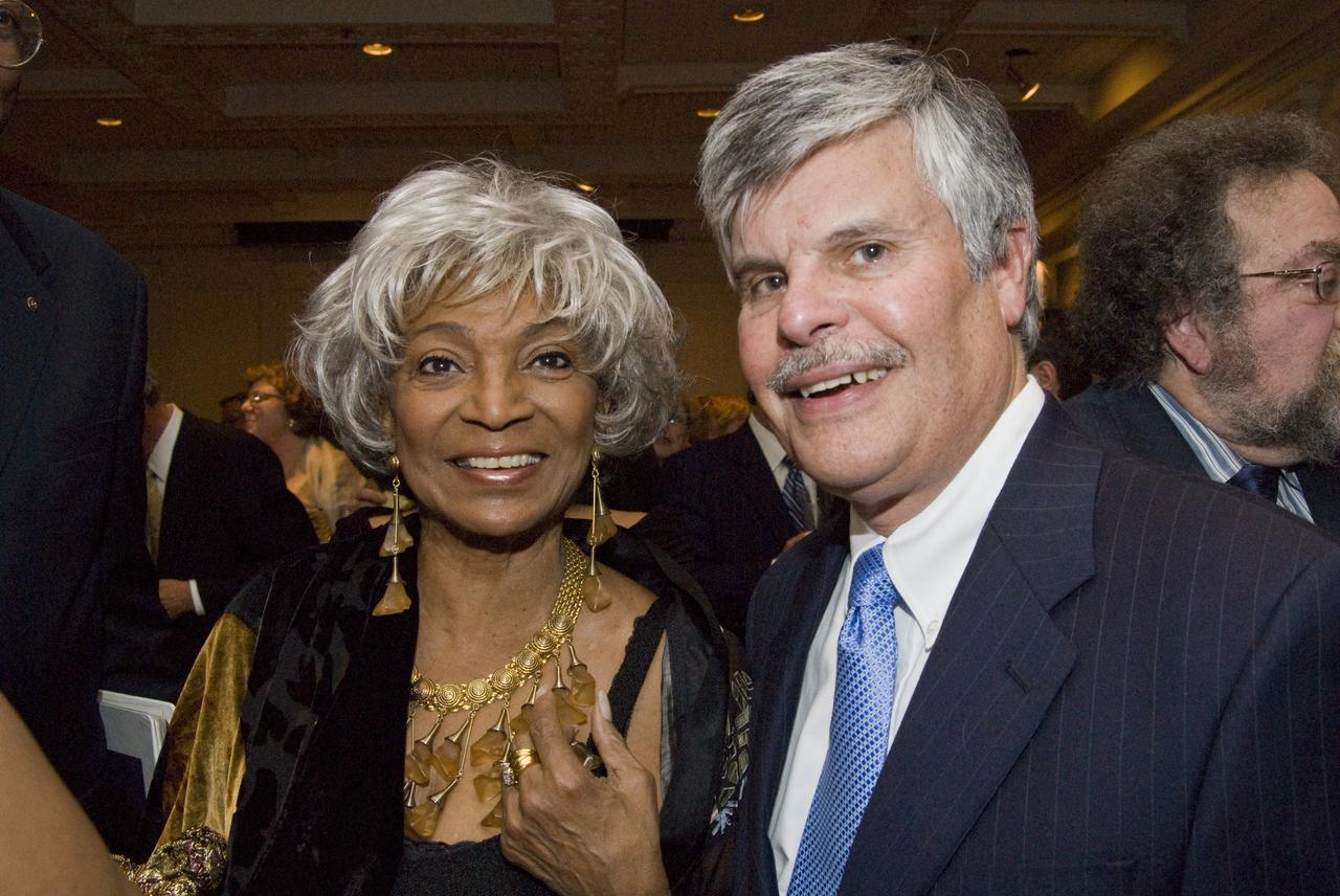 NASA Ames Research Center 70 Year Anniversary Gala Dinner held at Santa Clara University, Santa Clara, California with special guest speaker Nichelle Nichols of Star Trek fame. and Miike Mewhinney