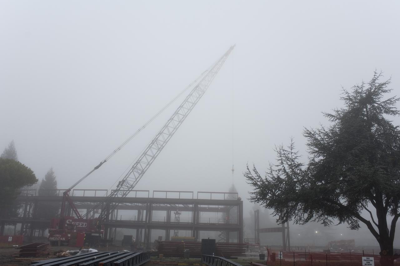 Construction of the new NASA Ames Green Building dubbed Sustainability Base located on the Ames Research Center campus at Moffett Field, CA.