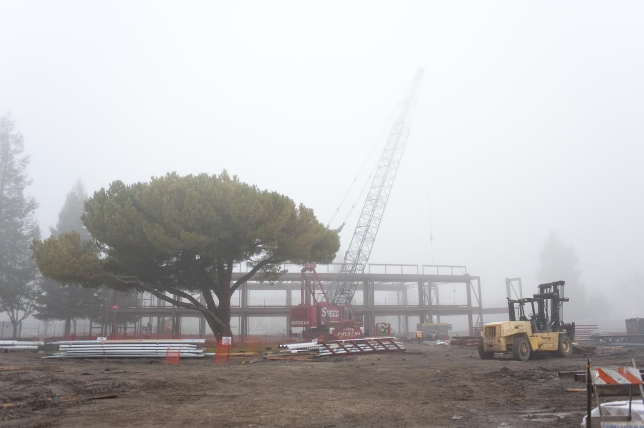 Construction of the new NASA Ames Green Building dubbed Sustainability Base located on the Ames Research Center campus at Moffett Field, CA.