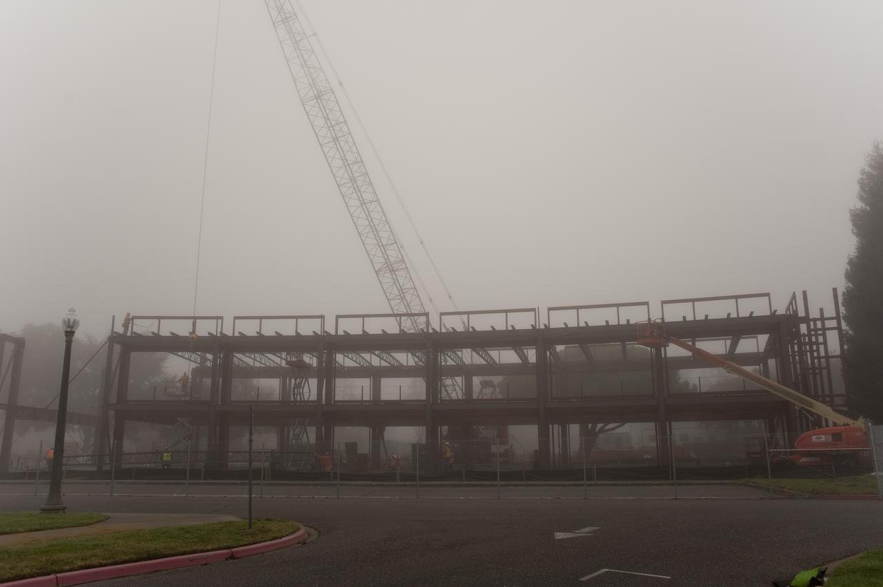 Construction of the new NASA Ames Green Building dubbed Sustainability Base located on the Ames Research Center campus at Moffett Field, CA.