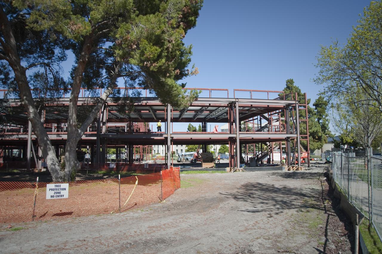 Construction of the new NASA Ames Green Building dubbed Sustainability Base located on the Ames Research Center campus at Moffett Field, CA.