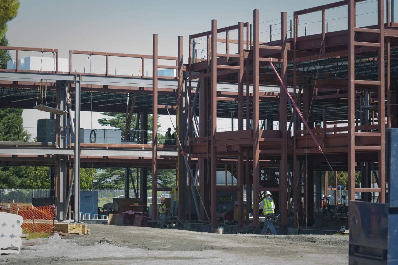 Construction of the new NASA Ames Green Building dubbed Sustainability Base located on the Ames Research Center campus at Moffett Field, CA.