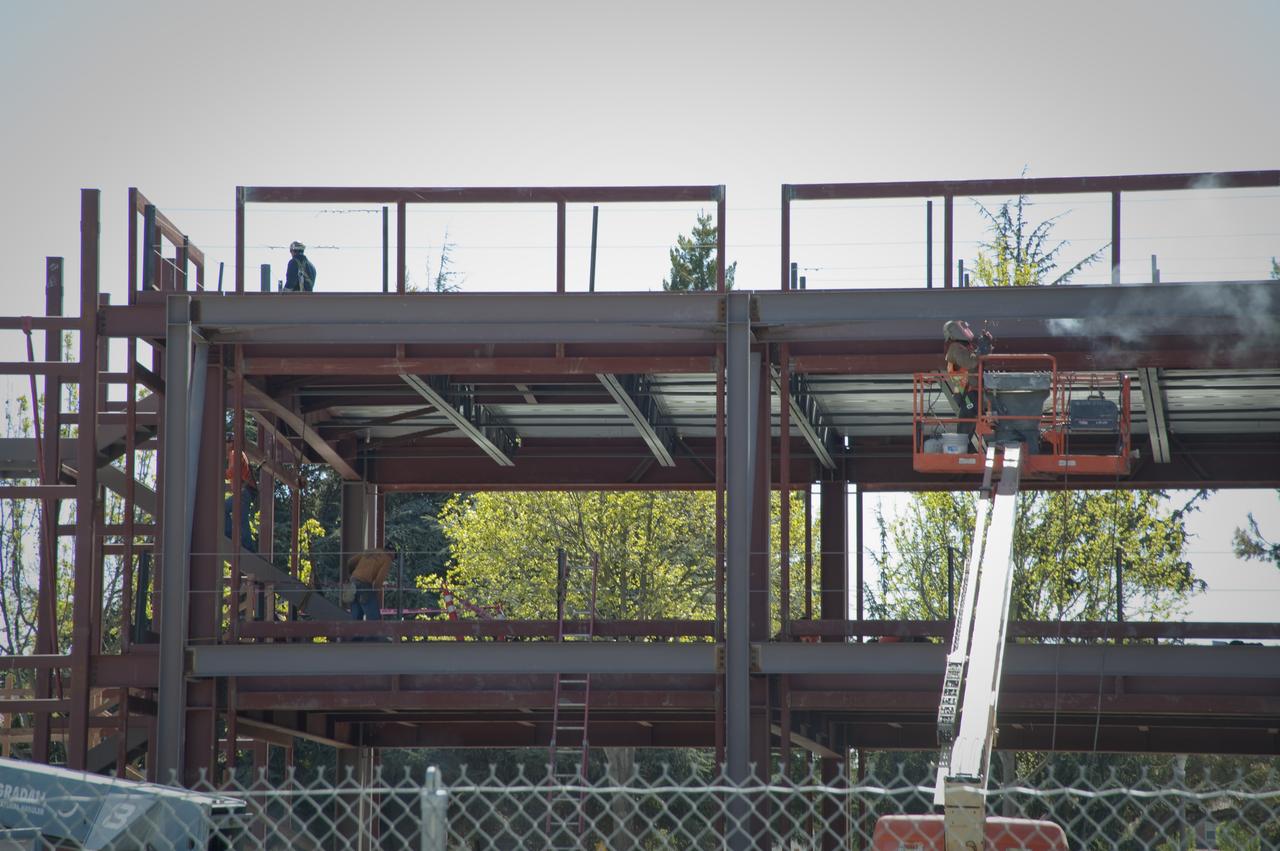 Construction of the new NASA Ames Green Building dubbed Sustainability Base located on the Ames Research Center campus at Moffett Field, CA.