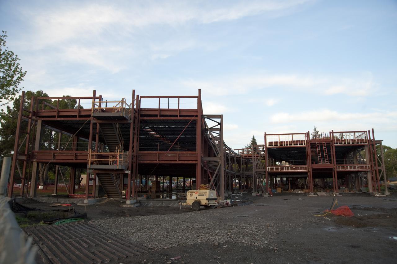 Construction of the new NASA Ames Green Building dubbed Sustainability Base located on the Ames Research Center campus at Moffett Field, CA.
