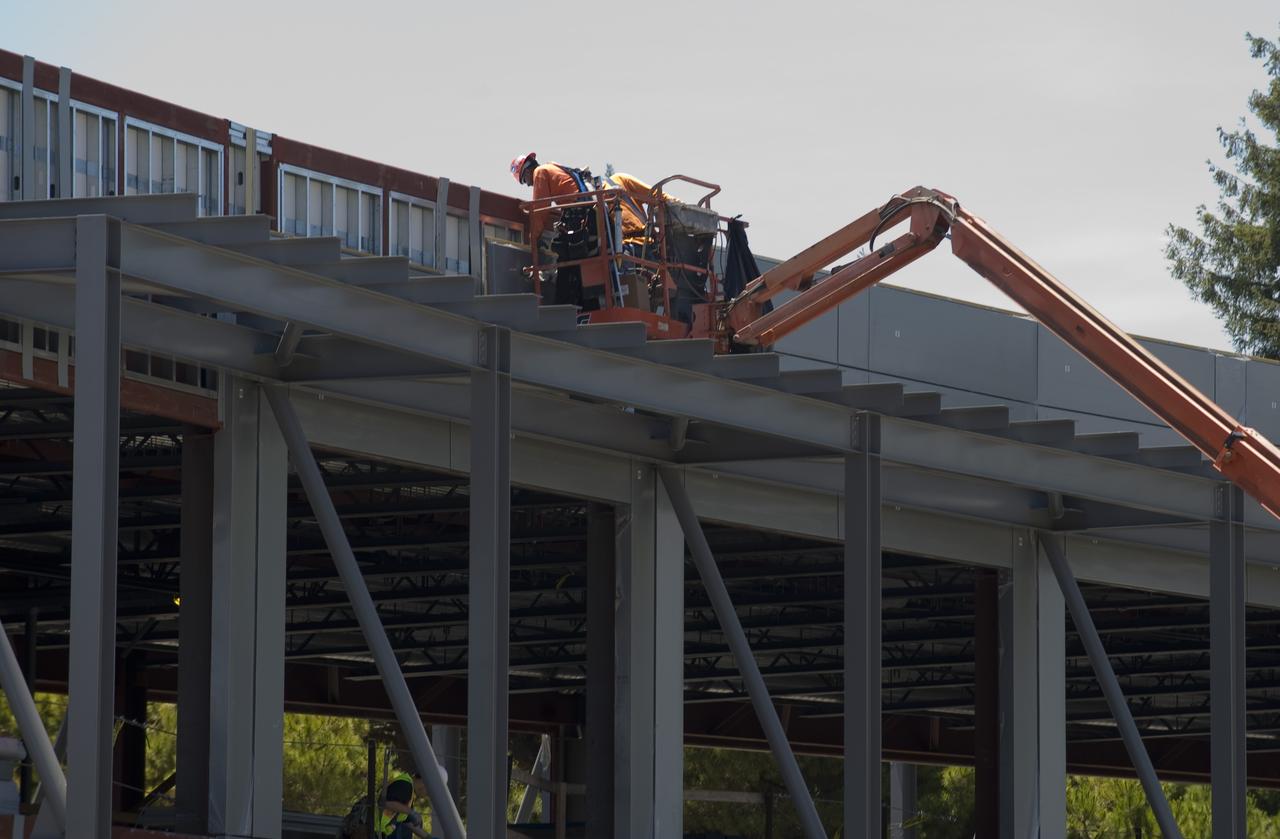 Construction of the new NASA Ames Green Building dubbed Sustainability Base located on the Ames Research Center campus at Moffett Field, CA.