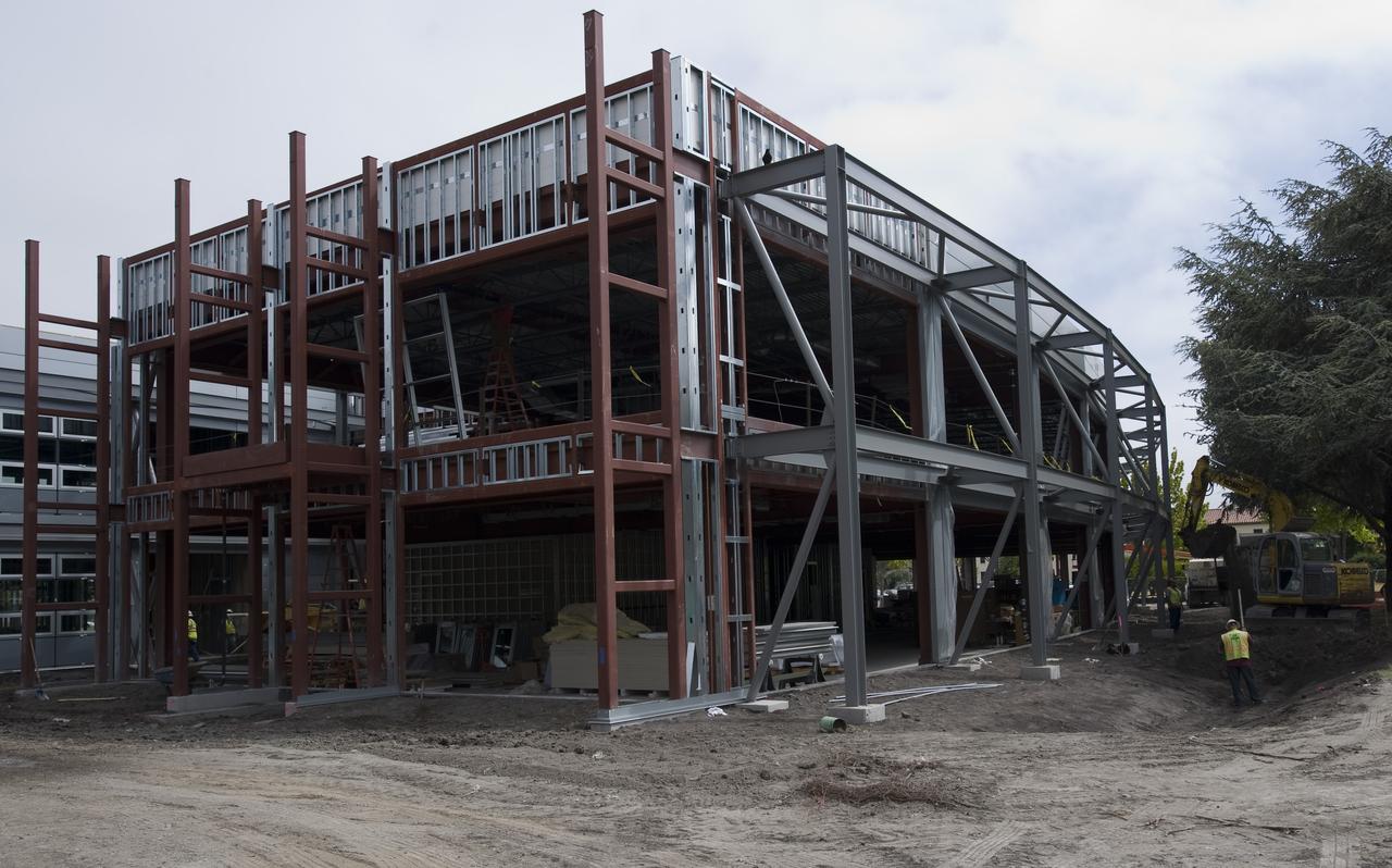 Construction of the new NASA Ames Green Building dubbed Sustainability Base located on the Ames Research Center campus at Moffett Field, CA.
