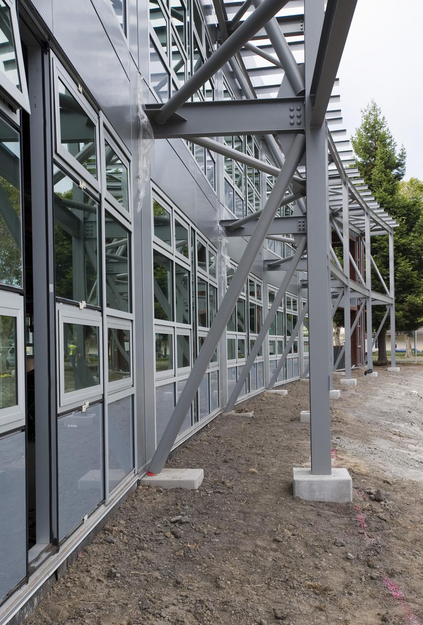 Construction of the new NASA Ames Green Building dubbed Sustainability Base located on the Ames Research Center campus at Moffett Field, CA.