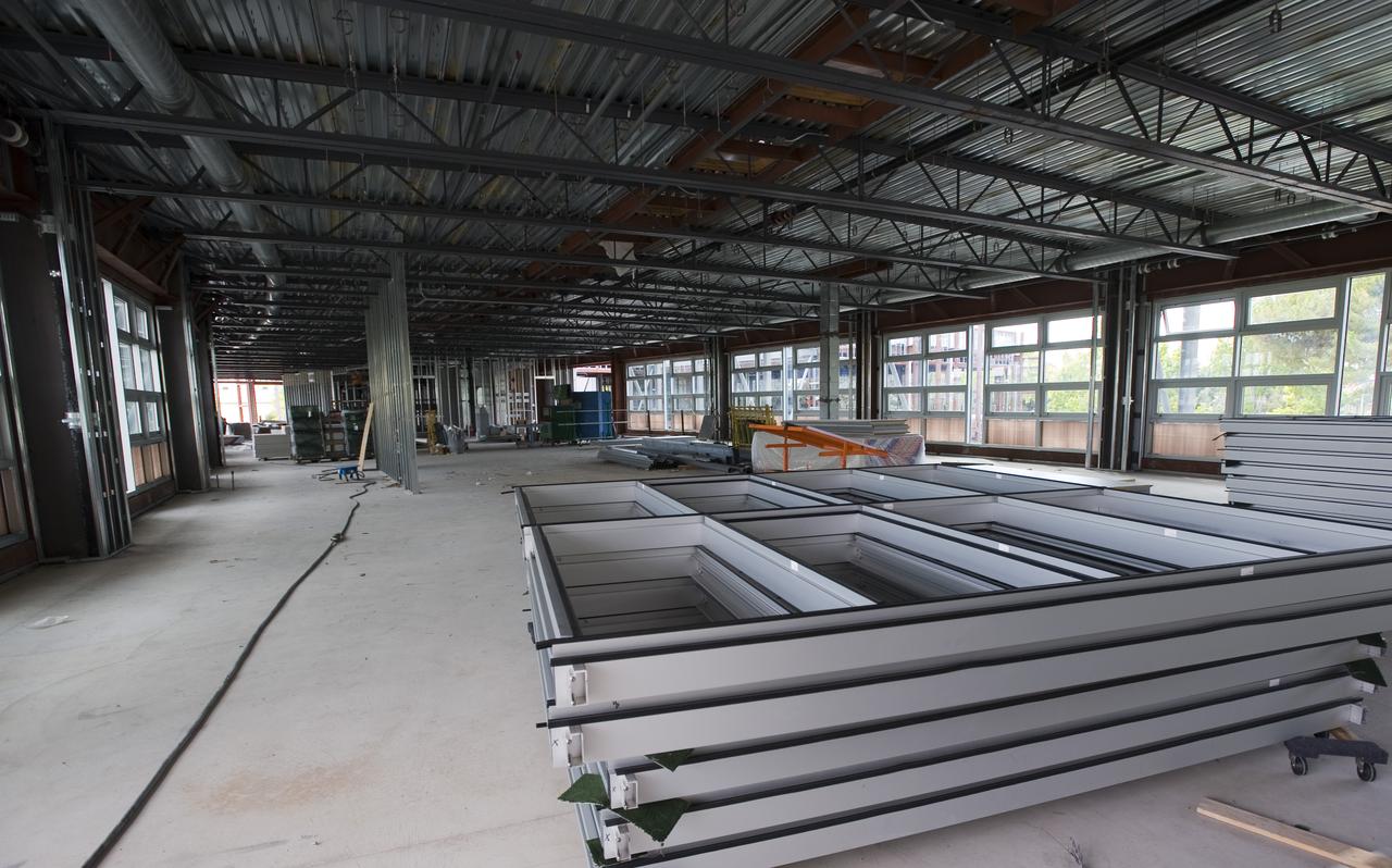 Construction of the new NASA Ames Green Building dubbed Sustainability Base located on the Ames Research Center campus at Moffett Field, CA.